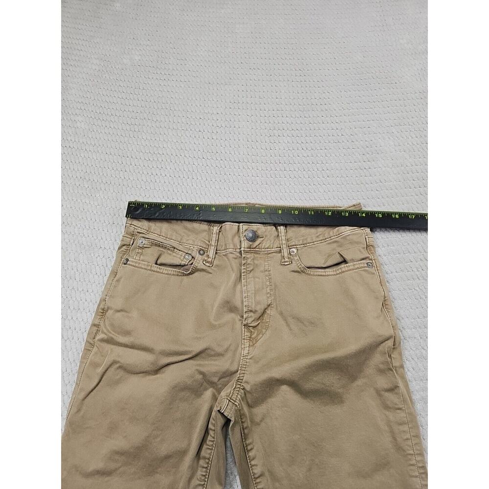 Americsn Eagle Pants Mens 29 X 32 Tan Slim Straight Flex Fit - Picture 3 of 8